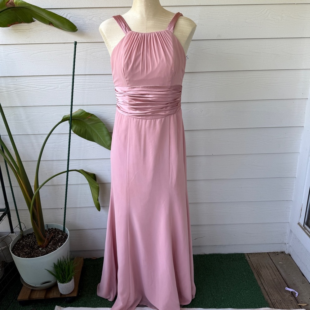 David’s Bridal Chiffon & Charmeuse Dress – Women’s‎ Size 8